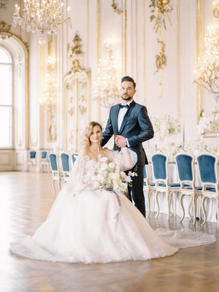 Svatba na zámku, design připravila Svatební agentura Sweet & Chic, Kristýna Kleslová